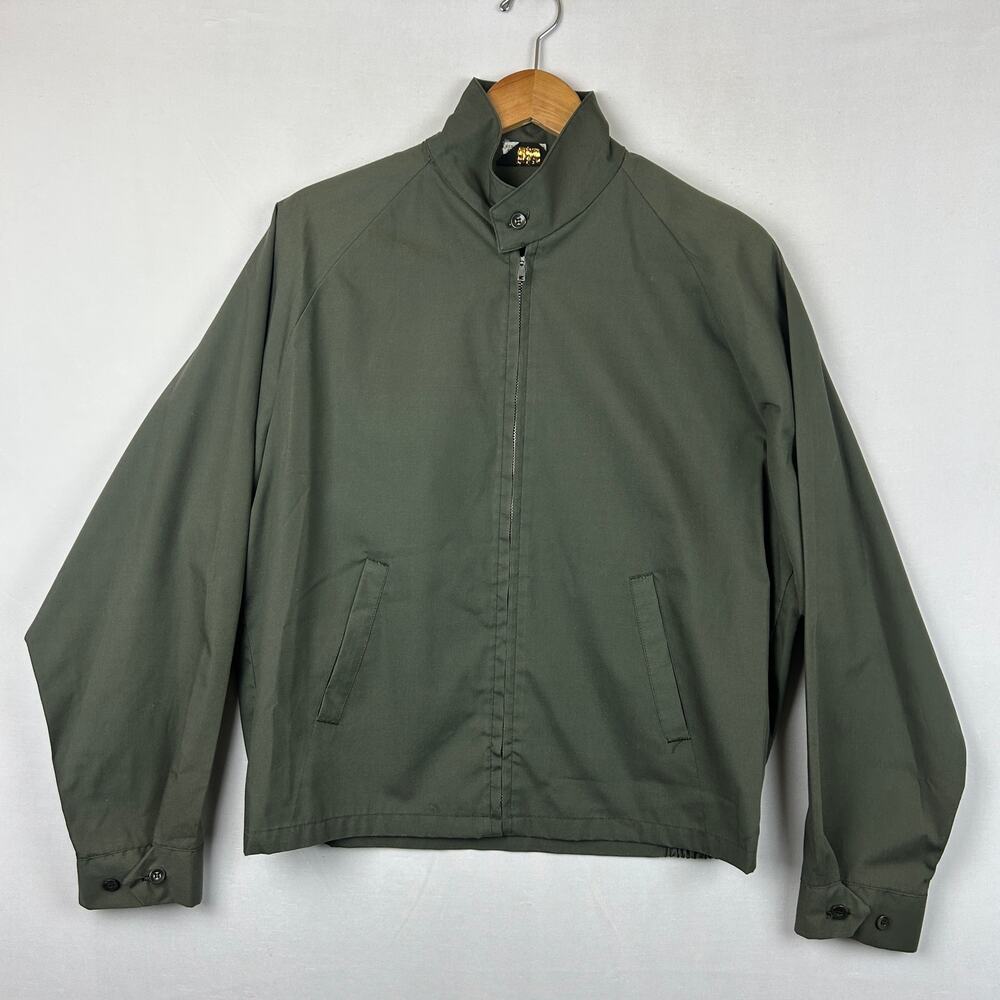 Sir Jac Ricky Jacket True Vintage 70s Dacron Army Olive Green Measures Size L